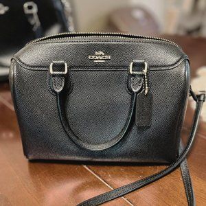 Coach Mini Bennett Satchel Black with Gold Hardware